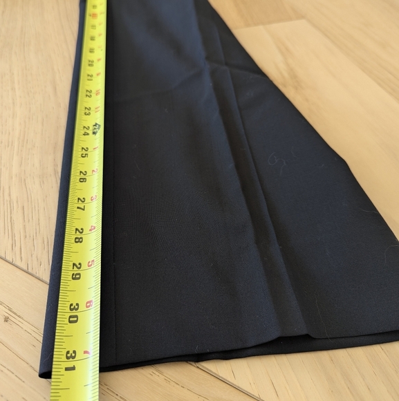 Boss Hugo Boss 38R Black James Brown Virgin Wool Modern Flat-Front Dress Pants - Picture 8 of 12